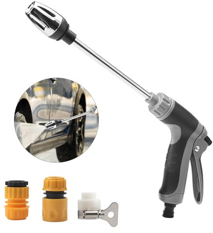 Turbowasher - Power High-Pressure Cleaner for Every Garden Hose, Turbo washer for Garden Hose Power Hose High Pressure Power Washer Hose Attachment Pressure Washer with Accessories for Car Garden