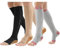 Mdrcg Kompressionsstrümpfe Mit Reißverschluss Knie High Open Toe Support Strümpfe Krampfadern Stützstrümpfe Mit Reißverschluss Für Ödeme, Genesung, Schwangere,D,XXL