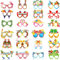 SSKHE 24 Lunettes de Fête Hawaïennes,Hawaii Tropicales Fêtes Papier Lunettes Piscine de Plage d'Été Fête Lunettes,hawaïen tropical parfaits accessoires,décorations de fêtes tropicales hawaïennes pour