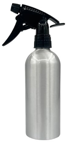 Eson Metal Spray Bottle, Hair Spray and Plant Mister, Fine Mist Spray Bottle -Ideal for Barber,Salon and Hairdresser, Home or Professional Use (Silver, 500ml)