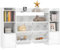AIYAPLAY Kinderregal Spielzeugregal mit 8 herausnehmbaren Boxen, 4 offenen Fächern, 2 Schränkfach, Kinder Bücherregal für Kinderzimmer, Kindergarten, 140 x 30 x 90 cm, Weiß
