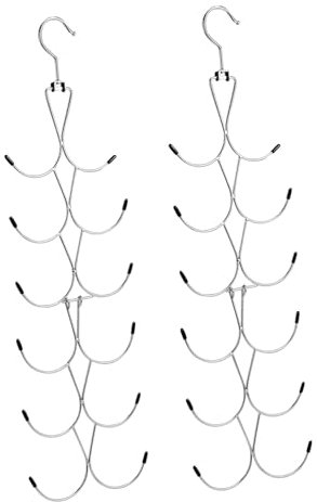 KOMBIUDA Elegante Kleiderbügel Für Die Garderobe Schalhalter Hijab-Organizer Metallgürtel Schalständer Für Accessoires