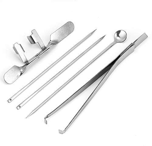 Tbest Geflügel Din Plies 5 Stück auf Messer Werkzeug Edelstahl Kit Geflügel Fars Veterry Instruent für Arde