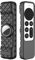 Custodia protettiva antiurto in silicone per Apple 4K TV Siri Remote AirTag antiscivolo in silicone per telecomando (nero)