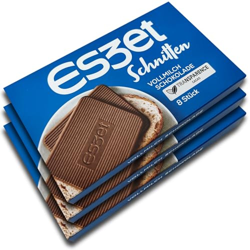 3 er Pack Eszet Schnitten Vollmilch Schokolade 3 x 75 g