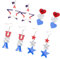 COLLBATH 4 Paare Usa Ohrringe Für Patriotische Ohrringe Damenohrringe Acryl
