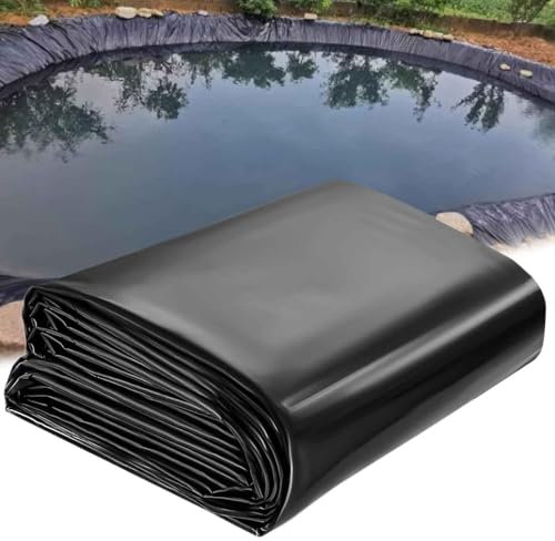 Bâches de bassin robustes 4 x 10 m (13,1 x 32,8 pi) - Membrane imperméable pour piscines de jardin, bâche en polyéthylène durable, idéale pour les bâches de sous-couche et les revêtements de