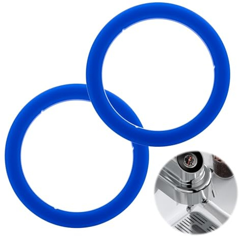 2 Stück Verbesserte O-Ring Siebträger Dichtung für E61 Espressomaschine, Dichtung O-Ring für E61 Gaggia BPA-frei, Langlebig, Dicht ø 73 x 57 x 8,5mm(Blau)