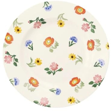 Emma Bridgewater Poppies & Pinks Medium Dinner Plate, 8.5 Inch