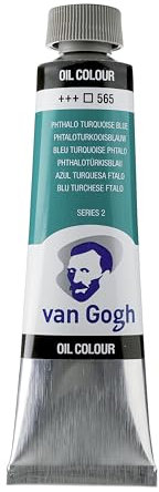 Van Gogh Couleurs à l'huile, Tube 40ml, Bleu turquoise phtalo 565