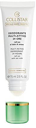 Collistar Perfect Body Deodorant 24h Roll-on 75 ml whit Oak Milk 75 ml, 2.5 Fl Oz, made in italy [italian import]