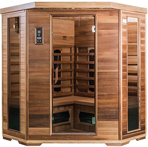 SaunaMed 4-6 Person FAR Infrared Home Indoor Sauna Cabin EMR Neutral