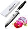 Zelite Infinity Coltello da Cucina Santoku da 18 cm - Serie Comfort-Pro - Acciaio Inossidabile Tedesco ad Alto Tenore di Carbonio – Coltello Professionale - Affilatura a Rasoio, Super Confortevole