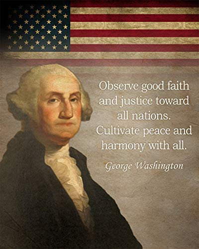 Gabrielle 's Choice George Washington Zitat Kunstdruck – 11 x 14 ungerahmt Art Wand dekotarion