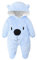 Bébé Combinaisons Flanelle Barboteuses Manches Longues Tenues d'hiver Manteau à Capuche, 0-3 Mois