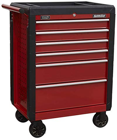 Sealey 6 Drawer Rollcab/Tool Chest on Wheels with Ball-Bearing Slides - AP3406