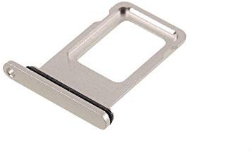 jbTec SIM-Tray kompatibel mit Apple iPhone 11 - Kartenhalter Single Slot Schlitten Rahmen Simkarte Holder, Farbe:Silber