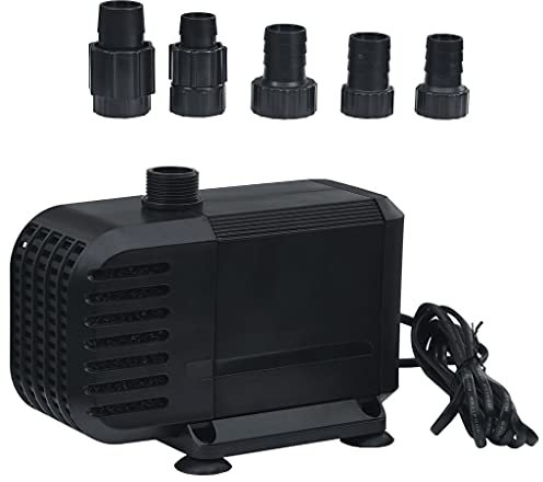 vidaXL Aquarium Tauchpumpe Teichpumpe Bachlaufpumpe Wasserpumpe Pumpe Teichfilter Filterpumpe Förderpumpe Aquariumpumpe 3000L/h IPX8