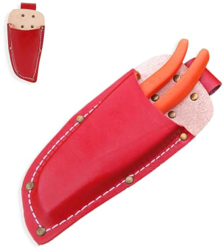 Gartenschere Lederholster, Messertasche Gürtelhalter Gartentasche Tasche Für Zangen, Etui Für Gartenscheren Garten Gartenschere Scheide Leder-Etui Für Scheren Oder Zangen Lederetui