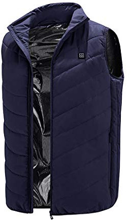 Heated Vest, Electric Heated Vest for Men/Women, USB Rechargeable Heating Gilet Coat Winter Body Warmer Jacket Washable, Winter Warm Vest Coats for Outdoor Camping Hiking,Hunting, Outdoor Blue