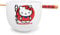 Silver Buffalo Sanrio Hello Kitty Bol à riz japonais en céramique avec baguettes Passe au micro-ondes 590 ml