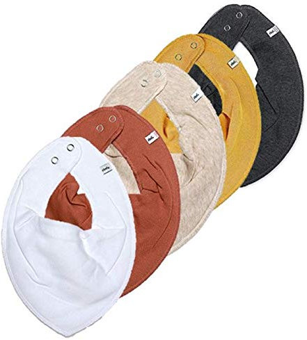 Pippi Unisex Kinder Bib Bandana,One Size, 5-er pack (Indian red)