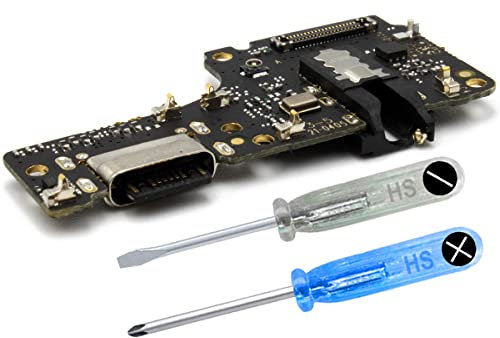 MMOBIEL Ladebuchse Kompatibel mit Xiaomi Redmi Note 10 / 10S - 6.43 inch 2021 - Dock Connector USB C - Audio Jack/Mikrofon/Antenne Ersatz - Inkl. Schraubenzieher