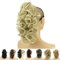 IMISSU Capelli ricci disordinati Estensioni dei capelli coda di cavallo con artiglio corto Clip coda di cavallo con ganascia in posticci per le donne (Sporca bionda)