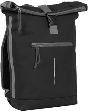 New Rebels ® Tim Rucksack Wasserabweisend Schwarz/Grau