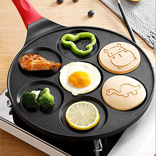 Kavolet Pfannkuchenpfanne, Pfannkuchenformen für Kinder, Antihaft-Pfannkuchen-Backblech, Pancake Maker Pan mit 7 Tierformen
