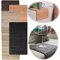 LS-LebenStil Holz Sofatablett - Bambus - 44x24cm - Schwarz - Flexibles Couch-Tablett - faltbar - klappbar - Armlehnen-Ablage Sofaablage Couch-Ablage Holzmatte Unterlage für Snacks Weingläser