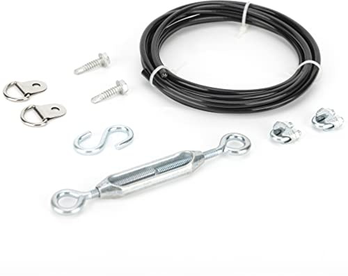 SANKINS Anti-Sag Tor-Kits, Tor-Hardware-Kit Stahl in Zink, Innen- und Außentorsack-Kit, schwarz