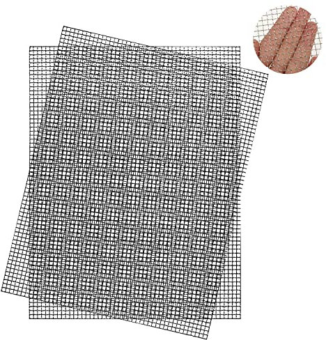 TAIANJI 2 Stück Drahtgitter Wire Mesh, Drahtgeflecht 5 Mesh Feinmaschig 5 mm Löcher Drahtgitter Edelstahl Gitter für Kaninchendraht Metallgitter Als Volierendraht, Grillnetz(36x28cm)