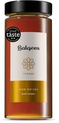 Balqees Raw Yemeni Sidr Doani Honey (400g) - Pure, Unpasteurised, Unfiltered - 100% Raw Honey
