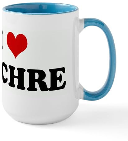 CafePress I Love EUCHRE Mugs 15 oz (444 ml) Ceramic Coffee Mug