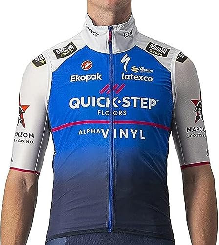 CASTELLI 4232088 PRO LIGHT WIND VEST Sports vest Men's Belgier Blau/Weiß M