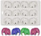 WishesMar Moldes de Chocolates de Silicona Forma de Elefante - 12 Cavidades Antiadherente Reutilizable Molde de Silicone para Caramelo, Dulces, Decoración de Pasteles