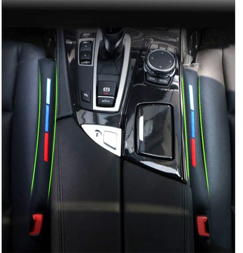 Sports Fashion Car Seat Crevice Gap Filler Slot Plug Faux Leather Car Seat Gap Pad Fillers Spacer Filler Slot Plug black