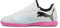 Puma Unisex Youth Future 7 Play It Jr Soccer Shoes, Puma White-Puma Black-Poison Pink, 10 UK