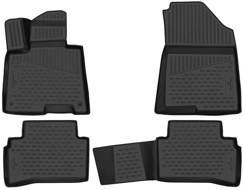 WALSER XTR Gummi Fussmatten Auto für Kia Sportage V (NQ5) 09/2021-Heute, 100% passgenaue Auto Fußmatten, robuste Universal Fußmatte Auto, Gummimatten Auto, Auto Fussmatten Gummi