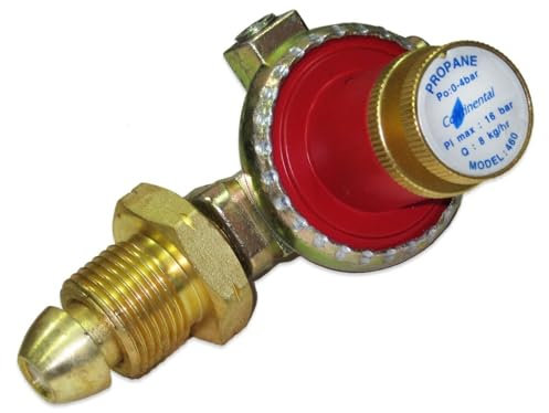 Catering Parts UK 0-4 Bar Adjustable Propane Gas Regulator 8Kg/H With 1/4 Bsp Outlet RADHP04 460W