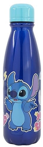 BOTELLA ALUMINIO INFANTIL 600 ML STITCH PALMS