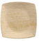 PAPSTAR Lot de 100 assiettes en feuille de palmier 10 cm x 10 cm carré naturel