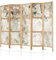 murando - Paravent Innen Raumteiler Holz Abstrakt 225x172 cm 5-teilig Japanische Trennwand Raumtrenner Room Divider Mobiler Sichtschutz Spanische Wand Raum Abtrennung Botanik Natur b-A-10394-bh-b