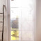 SCHÖNER LEBEN. Schiebegardinen Meterware Scherli Carrara Rauten wollweiß beige 60cm