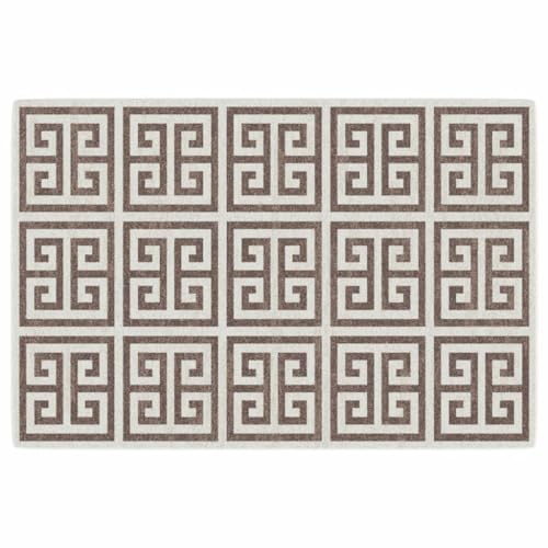 vidaXL Rug HUARTE Short Pile Soft and Washable Sand 160x160 cm