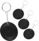 TOPBATHY 4 Stück Schallplatten Untersetzer Schlüsselanhänger Vinyl Schallplatten Schlüsselanhänger Taschenanhänger Metall Schallplatten Schlüsselanhänger Geldbörse Schlüsselanhänger