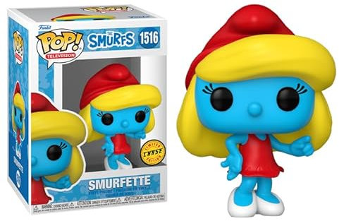 Funko Pop Schlumpfine + Beschützer: Die Schlümpfe Pop! TV Animation Vinyl-Figur (Sammler-Geschenkset gebündelt mit ToyBop Brand Box Protector Case) (Schlumpfine Red Dress Chase)