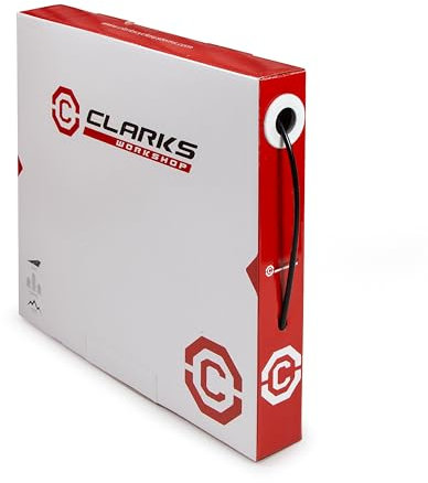 Clarks Brake Wire Outer Casing - 30m Black, 2P Universal Brake Housing for Front & Rear Brake Wires in Dispensable Box for MTB, Hybrid & Road Bikes