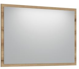 möbelando Garderobenspiegel >Corte< in Coast Evoke Eiche Dekor - 100x64x2cm (BxHxT)
